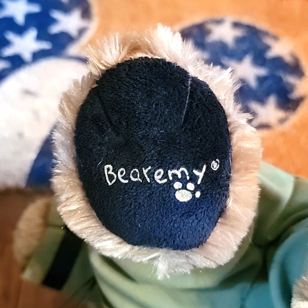 Build A Bear Bearemy Military USA Dress Uniform Stuffed Plush Animal Brown Toy - Picture 4 of 5
